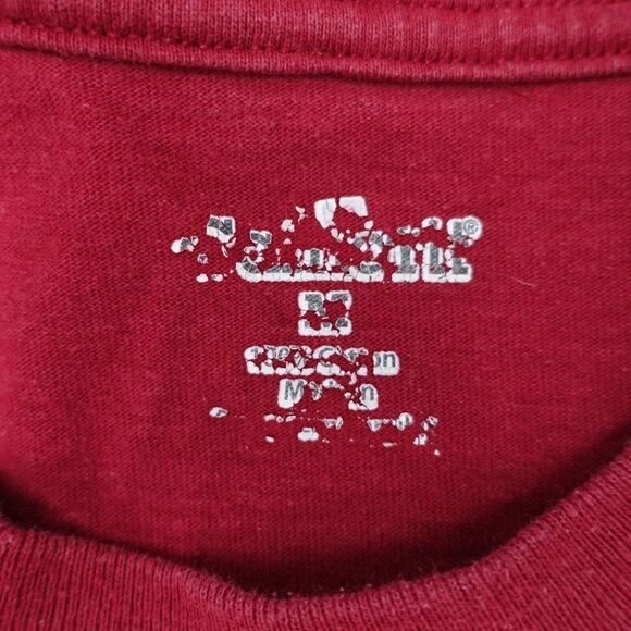 Carhartt Shirt Mens Medium Red 100% Cotton Graphic Crewneck Long Sleeve Pullover - Picture 3 of 8